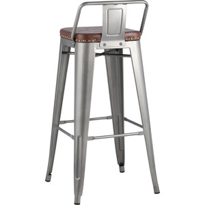 фото Стул барный stool group tolix soft серебристый lf630a grey 7083 + pu7002