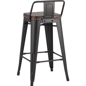 фото Стул полубарный stool group tolix soft черный матовый lf626a matte black 3474 + pu7005