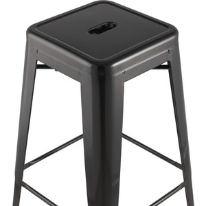 фото Стул барный stool group tolix черный глянцевый yd-h765 lg-01
