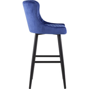 фото Стул барный stool group ститч вельвет королевский синий mc15b velvet hlr-65 dual