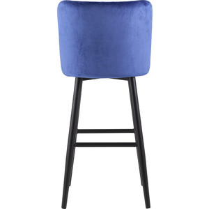 фото Стул барный stool group ститч вельвет королевский синий mc15b velvet hlr-65 dual