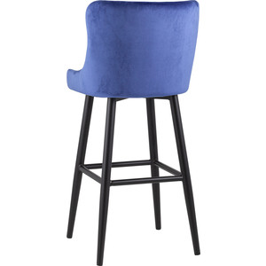 фото Стул барный stool group ститч вельвет королевский синий mc15b velvet hlr-65 dual