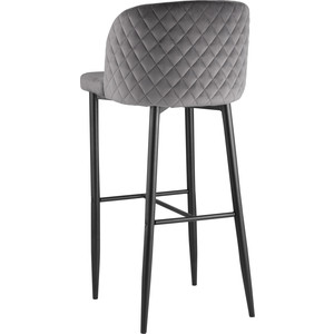 фото Стул барный stool group оскар вельвет серый mc11b velvet hlr-21 dual