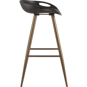 фото Стул барный stool group флэш черный/бронзовые ножки fiyan black&bronze