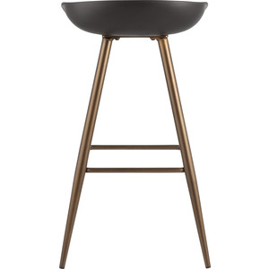 фото Стул барный stool group флэш черный/бронзовые ножки fiyan black&bronze