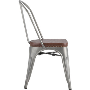 фото Стул stool group tolix soft серебристый lf818c grey 7083 + pu7002