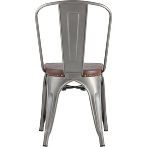 фото Стул stool group tolix soft серебристый lf818c grey 7083 + pu7002