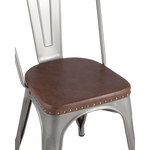 фото Стул stool group tolix soft серебристый lf818c grey 7083 + pu7002