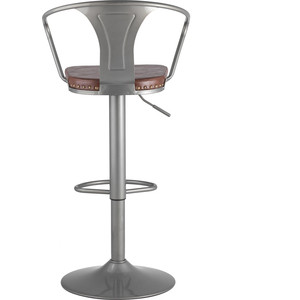 фото Стул stool group tolix arms soft серебристый регулируемый f2535l grey 7083+pu7002