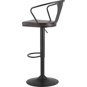 фото Стул stool group tolix arms soft черный матовый регулируемый f2535l matte black 3474+pu7005