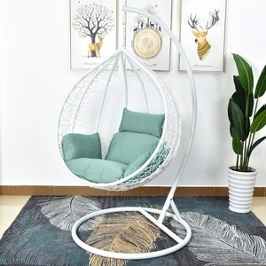 фото Подвесное кресло afina garden afm-168a-l white/green