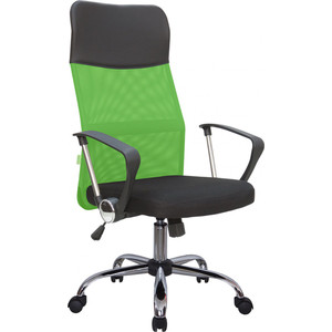 Кресло Riva Chair RCH 8074 черная ткань/зеленая сетка RCH 8074 черная ткань/зеленая сетка - фото 1