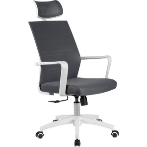 Кресло Riva Chair RCH A819 белый пластик/серая сетка RCH A819 белый пластик/серая сетка - фото 1