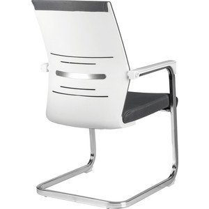 фото Кресло riva chair rch d819 белый пластик/серая сетка (на полозьях)