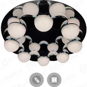 Управляемый светодиодный светильник Estares MOLECULA 120W R-550-CHROME/WHITE-220-IP40