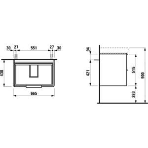 фото Тумба под раковину laufen base for pro s 65 белая глянцевая (4.0233.2.110.261.1)