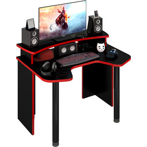 Стол компьтерный МЭРДЭС СКЛ-Игр120+НКИЛ120 Ч черный стол компьтерный мэрдэс скл игр120 в
