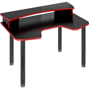 Стол компьтерный МЭРДЭС СКЛ-Игр140МО+НКИЛ140 Ч черный стол компьтерный мэрдэс скл софт140мо нкил140 ч