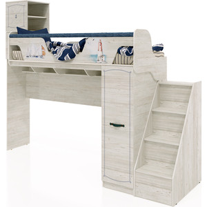 фото Кровать-чердак сканд-мебель кровать-чердак регата-4 винтерберг + комод-лестница регата-4 винтерберг