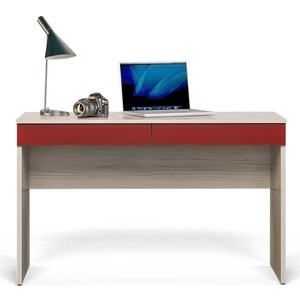 фото Сканд-мебель стол письменный актив-1 сосна скандинавия/бургундия