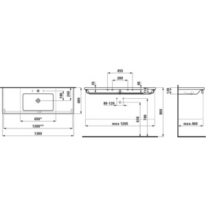 фото Раковина laufen living 130 (8.1643.5.000.104.1)