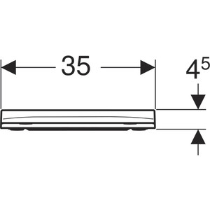 фото Сиденье для унитаза geberit smyle square с крышкой, антибактериальное покрытие (500.239.01.1)