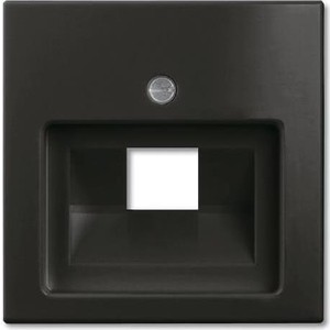 

Лицевая панель ABB Basic55 розетки UAE chateau - черный, Basic55 розетки UAE chateau - черный