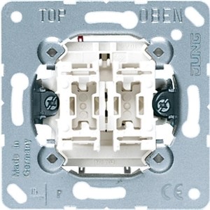 фото Механизм jung выключателя 2-клавишного 505u
