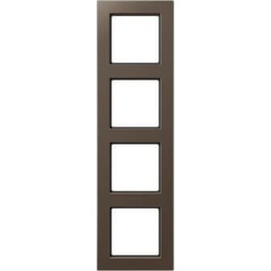 

Рамка Jung 4-постовая A creation мокка AC584MO, 4-постовая A creation мокка AC584MO