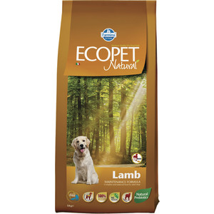 Сухой корм Farmina Ecopet Natural Adult Dog lamb с ягненком для взрослых крупных собак 12кг - фото 1