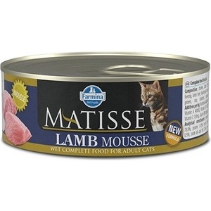 Консервы Farmina Matisse Lamb Mousse Adult Cat мусс с ягненком для кошек 85г - фото 1