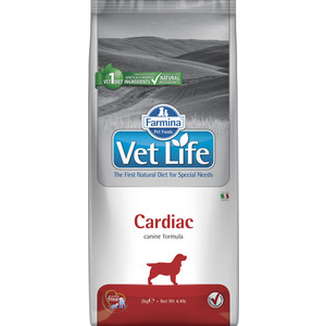 Сухой корм Farmina Vet Life Dog Cardiac для собак с хронической сердечной недостаточностью 2кг - фото 1