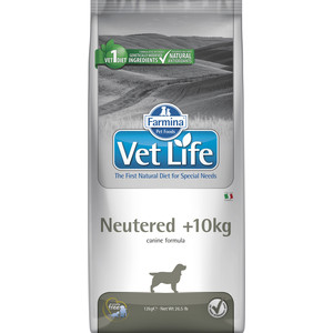 фото Сухой корм farmina vet life neutered canine диета при профилактике мкб для стерилизованных собак (весом более 10 кг) 12кг