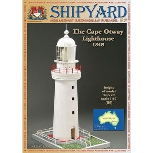 Сборная картонная модель Shipyard маяк Crowdy Head Lighthouse (№56), масштаб 1:87