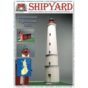 Сборная картонная модель Shipyard маяк Lighthouse Marjaniemi (№11), масштаб 1:72