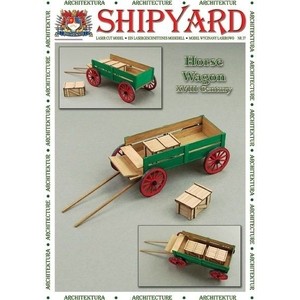 Сборная картонная модель Shipyard телега (№69), масштаб 1:72