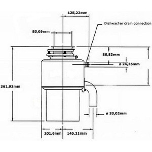 Измельчитель пищевых отходов InSinkErator LC 50 Heavy Duty полупрофессиональный (LC50-13)