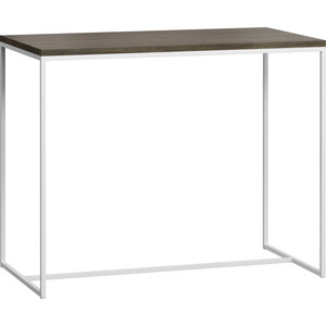 фото Loftyhome стол барный бервин серый с белым основанием