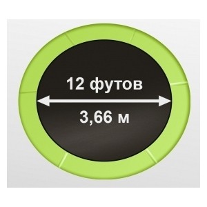 фото Батут oxygen fitness standard 12 ft inside (light green)