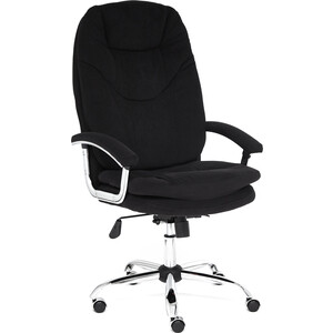 Кресло TetChair Softy Lux флок черный 35 кресло tetchair softy lux флок коричневый 6 13595