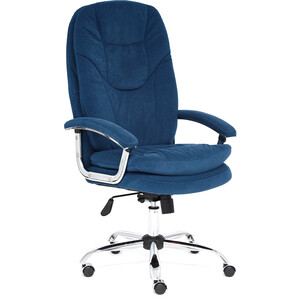 Кресло TetChair Softy Lux флок синий 32 кресло tetchair softy lux флок коричневый 6 13595