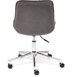 Кресло TetChair Style флок серый 29