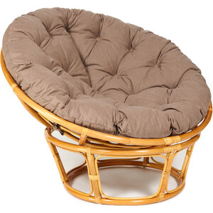 Кресло TetChair Papasan 23/01 W с подушкой Honey мед/экошерсть коричневый 1811-5