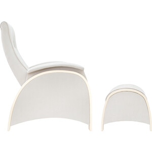 фото Комплект кресло для кормления и укачивания + пуф milli fl дуб шампань, ткань verona light grey