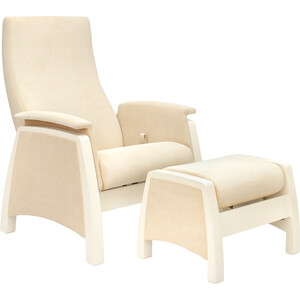 фото Комплект кресло для кормления и укачивания + пуф milli sky дуб шампань, ткань verona vanila