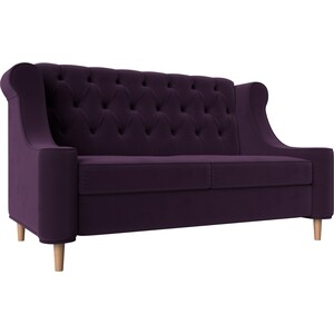 Кухонный прямой диван АртМебель Бронкс велюр фиолетовый прямой диван книжка артмебель потрленд велюр фиолетовый
