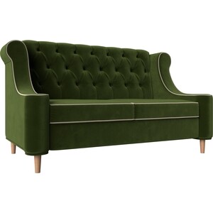 Кухонный прямой диван АртМебель Бронкс микровельвет зеленый прямой диван артмебель валенсия микровельвет зеленый книжка