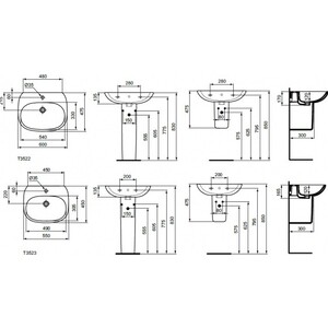 Раковина Ideal Standard Tesi 60х47 (T352201)