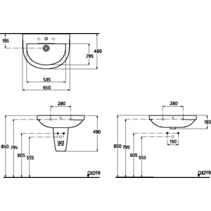 фото Раковина ideal standard washpoint 65 (w418201)