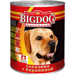 Консервы Зоогурман BIG DOG Говядина с бараниной для взрослых собак 850г - фото 1